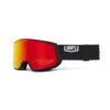 100% SNOWCRAFT XL Essential Black 2 écrans Hiper Vermillon W/Red ML Mirror Lens & Turquoise ML Mirror - 100Percent Goggles