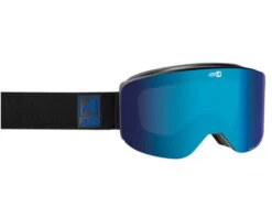 AZR Masque De Ski Galaxy Noir Mat 2 écrans Full Bleu Multicouche S3 + Jaune S0