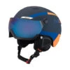 BOLLE Bollé Casque De Ski à Visière B-Yond Visor Navy & Orange Grey Blue Visor Cat3