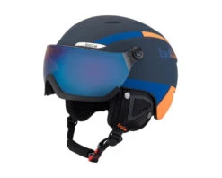 BOLLE Bollé Casque De Ski à Visière B-Yond Visor Navy & Orange Grey Blue Visor Cat3