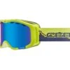 Cébé Masque De Ski Cheeky OTG Over The Glasses Matt Lime Blue Mountain Brown Flash Blue Cat.3