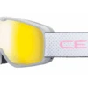 Cébé Masque De Ski Enfant ARTIC Mat Grey Pink Dots Yellow Flash Mirror Cat.1
