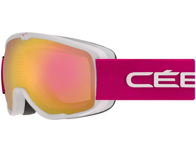 Cébé Masque De Ski Enfant ARTIC Mat White Pink Light Rose Flash Cat.2 1 Cébé Masque De Ski Enfant ARTIC Mat White Pink Light Rose Flash Cat.2
