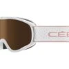 Cébé Masque De Ski HOOPOE - Matt White - Dark Rose Flash Gold Cat.3