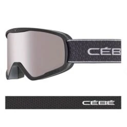 Cébé Masque De Ski Razor L - Matte Black - Orange Flash Mirror Cat.2