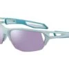 Cébé S'track M 2.0 Matte Fresh Jade 2 Verres Cebe Sensor Rose Cat 3 Silver AF + Clear