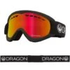 Dragon Masque De Ski DXS Black LumaLens Red Ionized