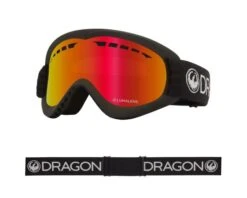 Dragon Masque De Ski DXS Black LumaLens Red Ionized