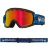 Dragon Masque De Ski LILd Dart Blue Lumalens Red Ionized