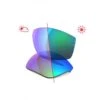 Evil Eye Verres De Remplacement TRACE NG LST Bright VARIO Blue Mirror