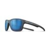 Julbo Lounge Noir Mat - Polarized 3CF Flash Bleu
