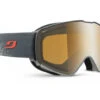 Julbo Masque De Ski Cyrius Gris/Rouge Reactiv High Mountain 2-4 Flash Argent