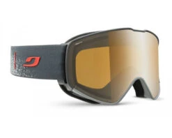 Julbo Masque De Ski Cyrius Gris/Rouge Reactiv High Mountain 2-4 Flash Argent