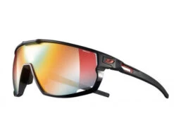Julbo Rush Noir Mat/Noir - REACTIV Performance 1-3 Flash Rouge