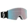 Scott React Team White/Black Enhancer Aqua Chrome & Extra Lens Illuminator Blue Chrome